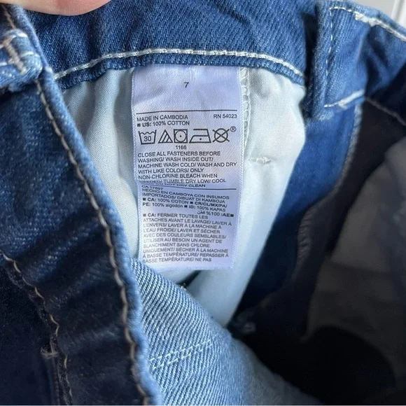 •Old Navy• Kids Medium Wash Carpenter Jeans - Size 7 - Picture 8 of 9